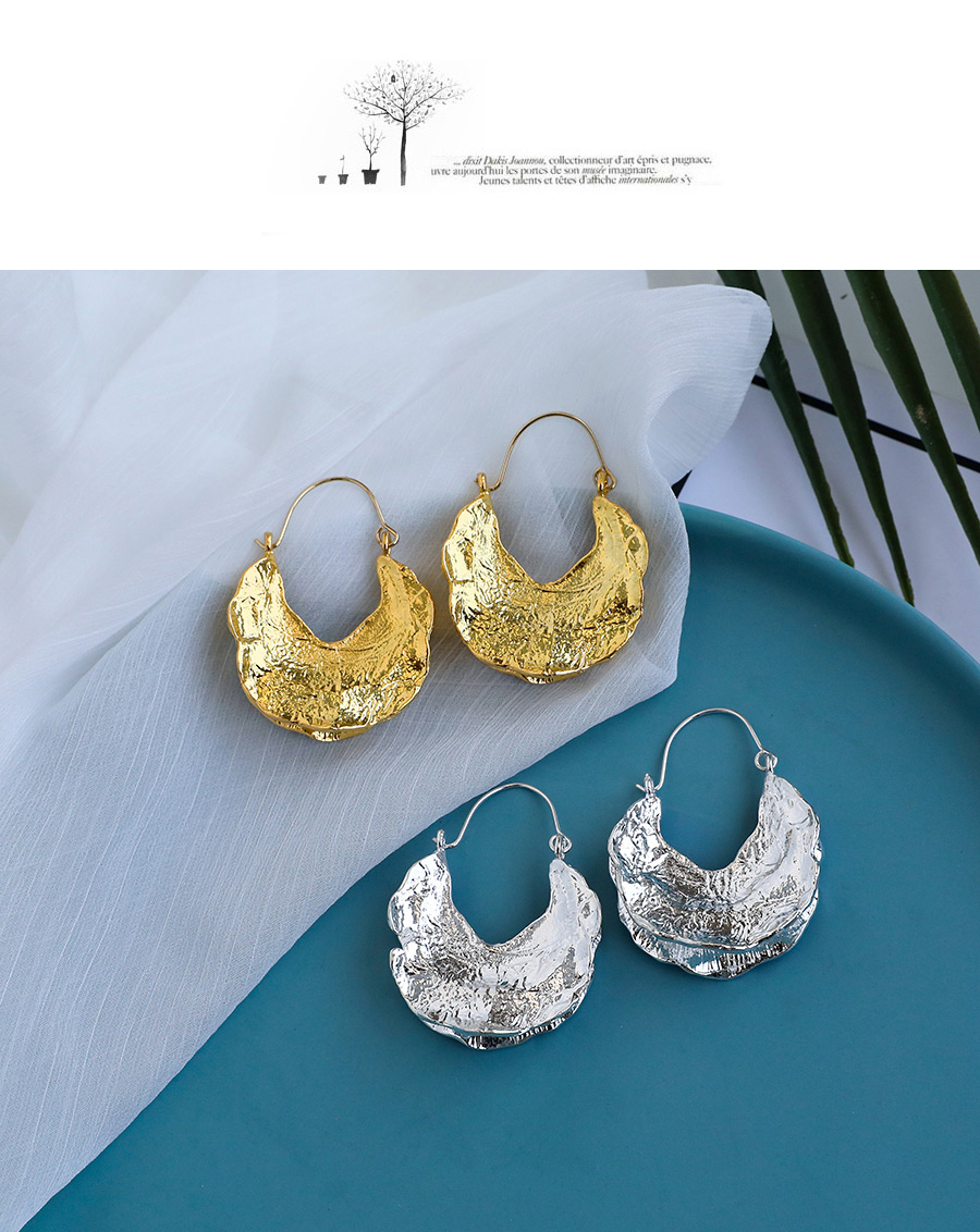 Fashion Golden Alloy Geometry Earrings,Hoop Earrings