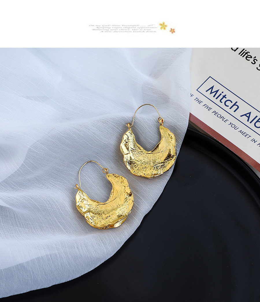 Fashion Golden Alloy Geometry Earrings,Hoop Earrings