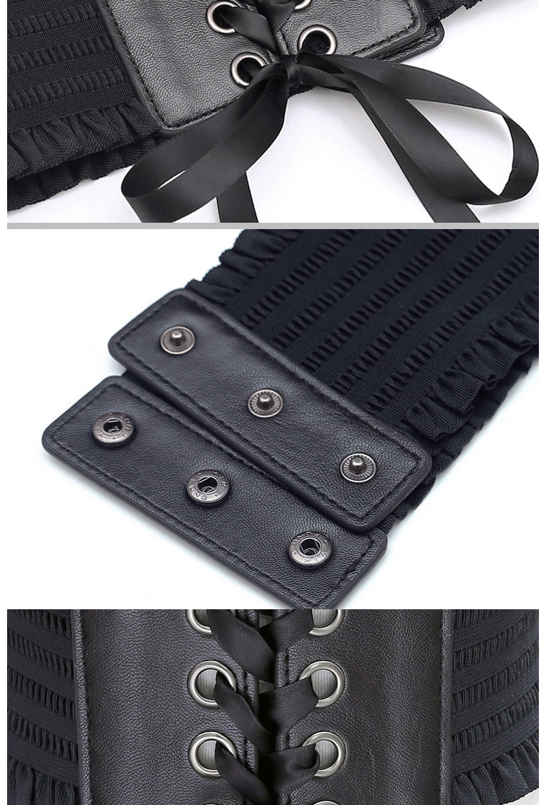 Fashion Khaki Fringed Bow Tie Wide Belt,Wide belts