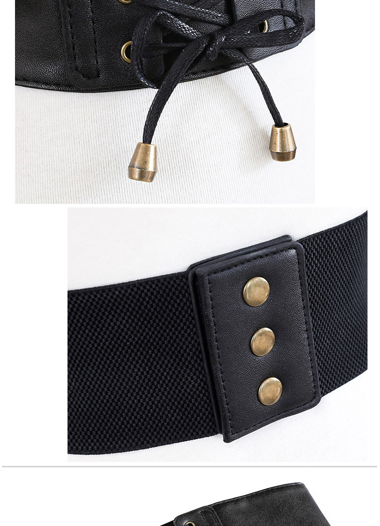 Fashion Camel Soft Leather Tassels Tied With Wide Belt,Wide belts