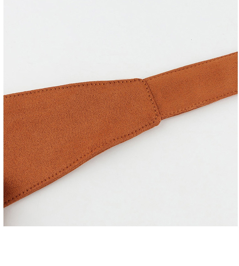 Fashion Brown Velvet Cloth Widened Belt,Wide belts