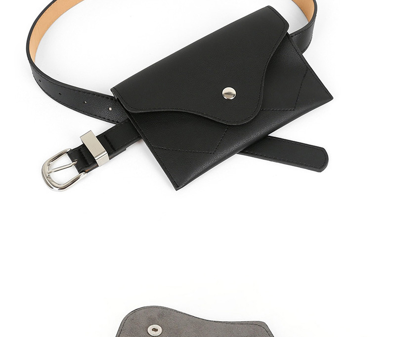 Fashion Black Pu Belt Waist Bag Belt Buckle Belt,Thin belts