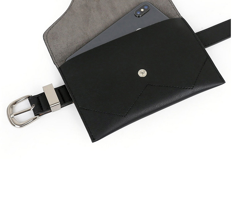 Fashion Black Pu Belt Waist Bag Belt Buckle Belt,Thin belts
