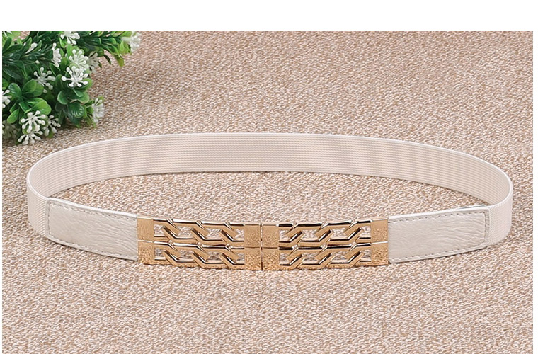 Fashion White Metal Alloy Hollow Thin Belt,Thin belts