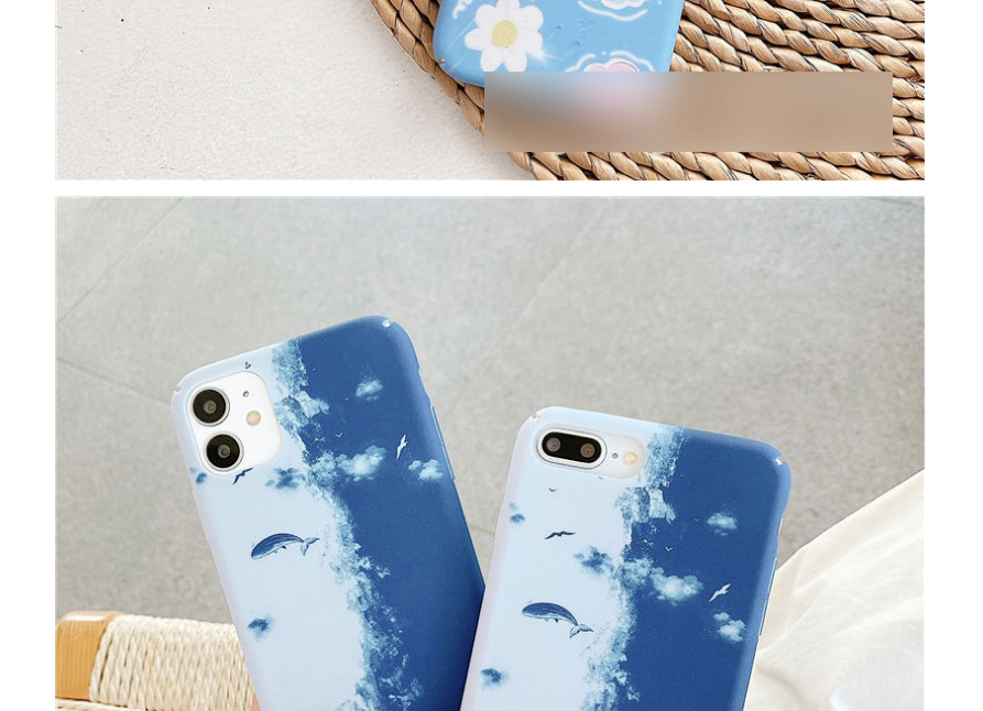 Fashion Clouds All-inclusive Photo Frame Resin Printing Anti-drop Phone Case,Phone Cases