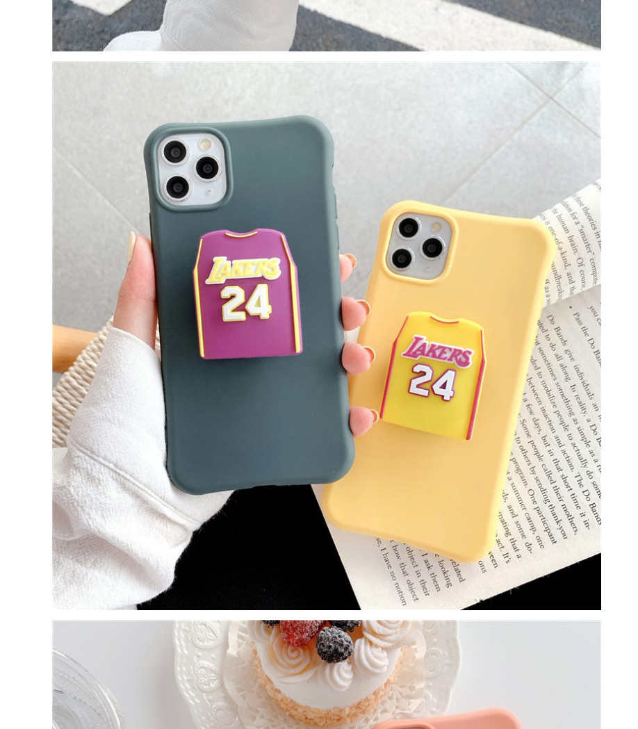 Fashion Rabbit Orange Folding Bracket All-inclusive Silicone Phone Case,Phone Cases