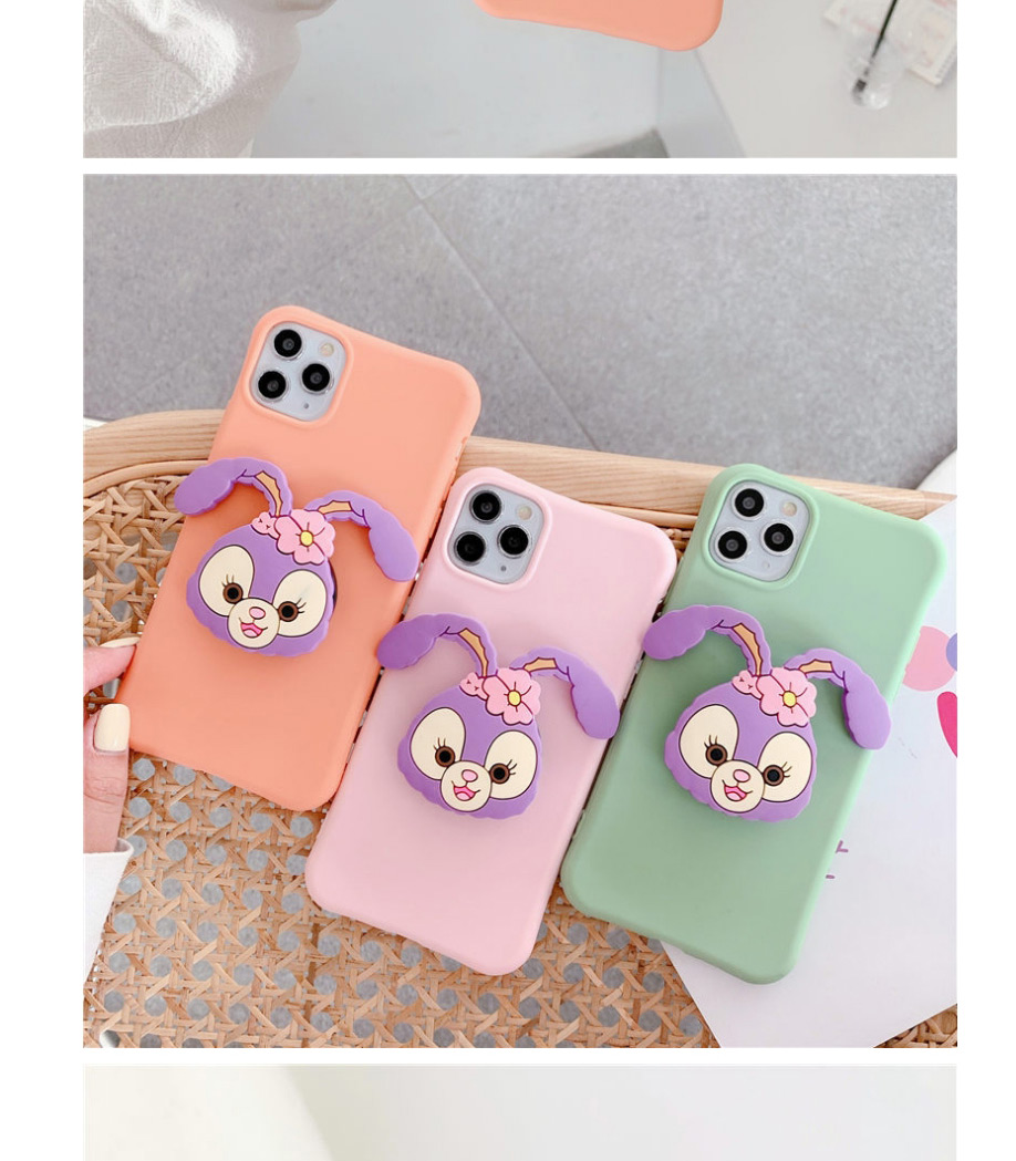 Fashion Flowers Pink Folding Bracket All-inclusive Silicone Phone Case,Phone Cases