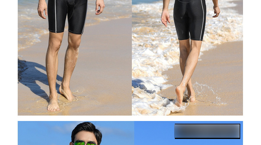 Fashion Black One-piece Long Sleeves Mens Adult Quick-drying One-piece Swimwear,Kids Swimwear
