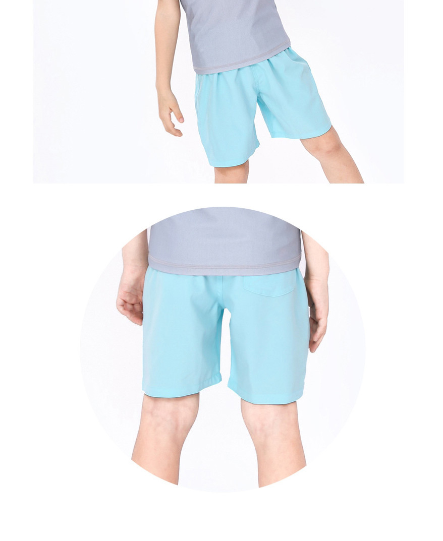 Fashion Royal Blue Childrens Five-point Quick-drying Swimming Trunks,Kids Swimwear