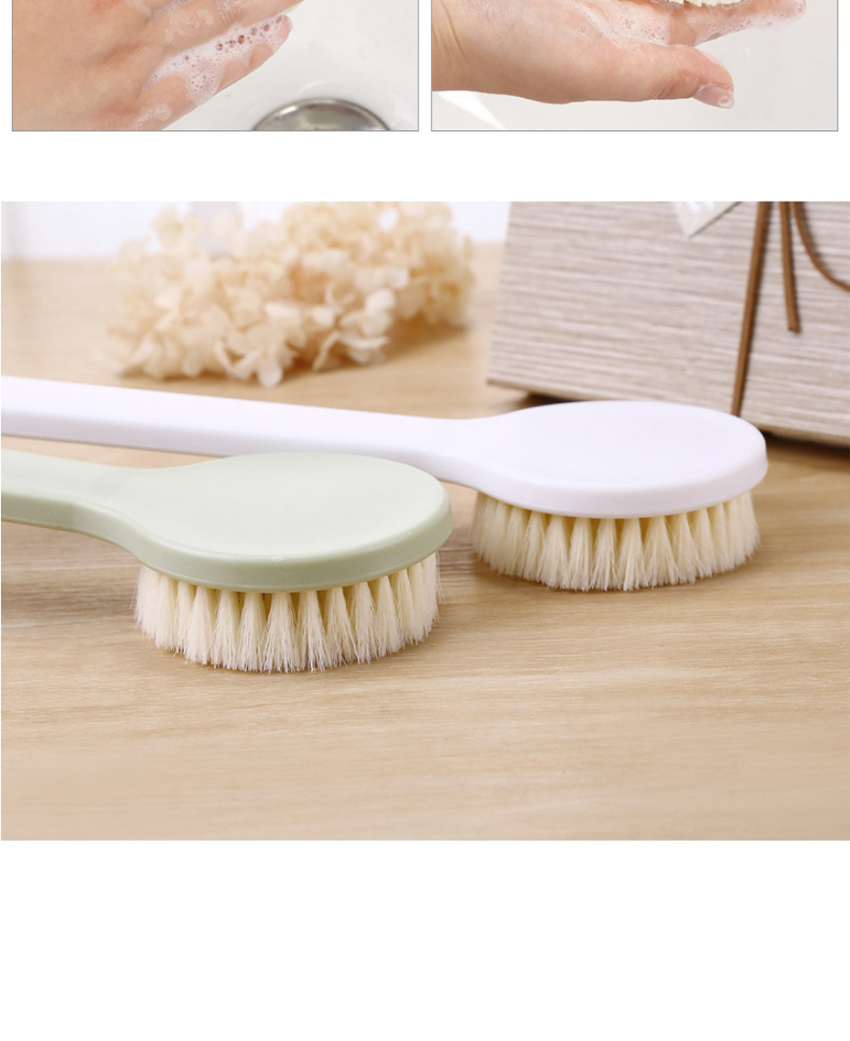 Fashion Bath Brush-green Back Rubbing Long Handle Soft Hair Exfoliating Bath Brush,Household goods
