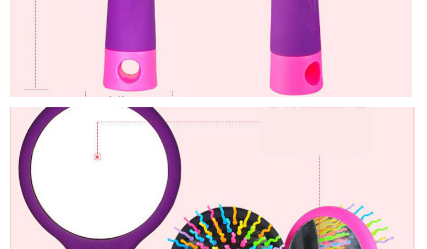 Fashion Pink Anti-static Comb For Airbag Massage,Household goods