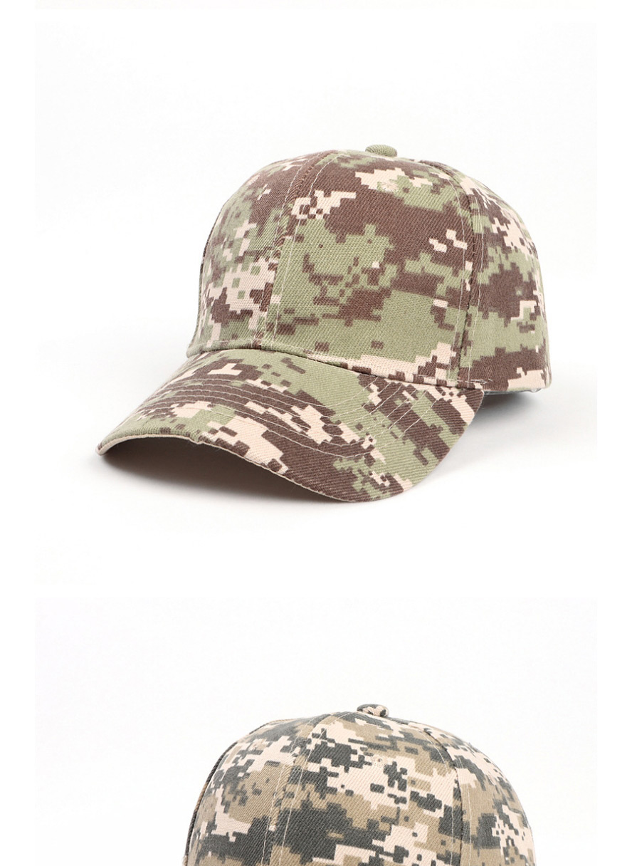 Fashion Digital Camouflage Blue Camouflage Print Curved Brim Sunshade Cap,Baseball Caps