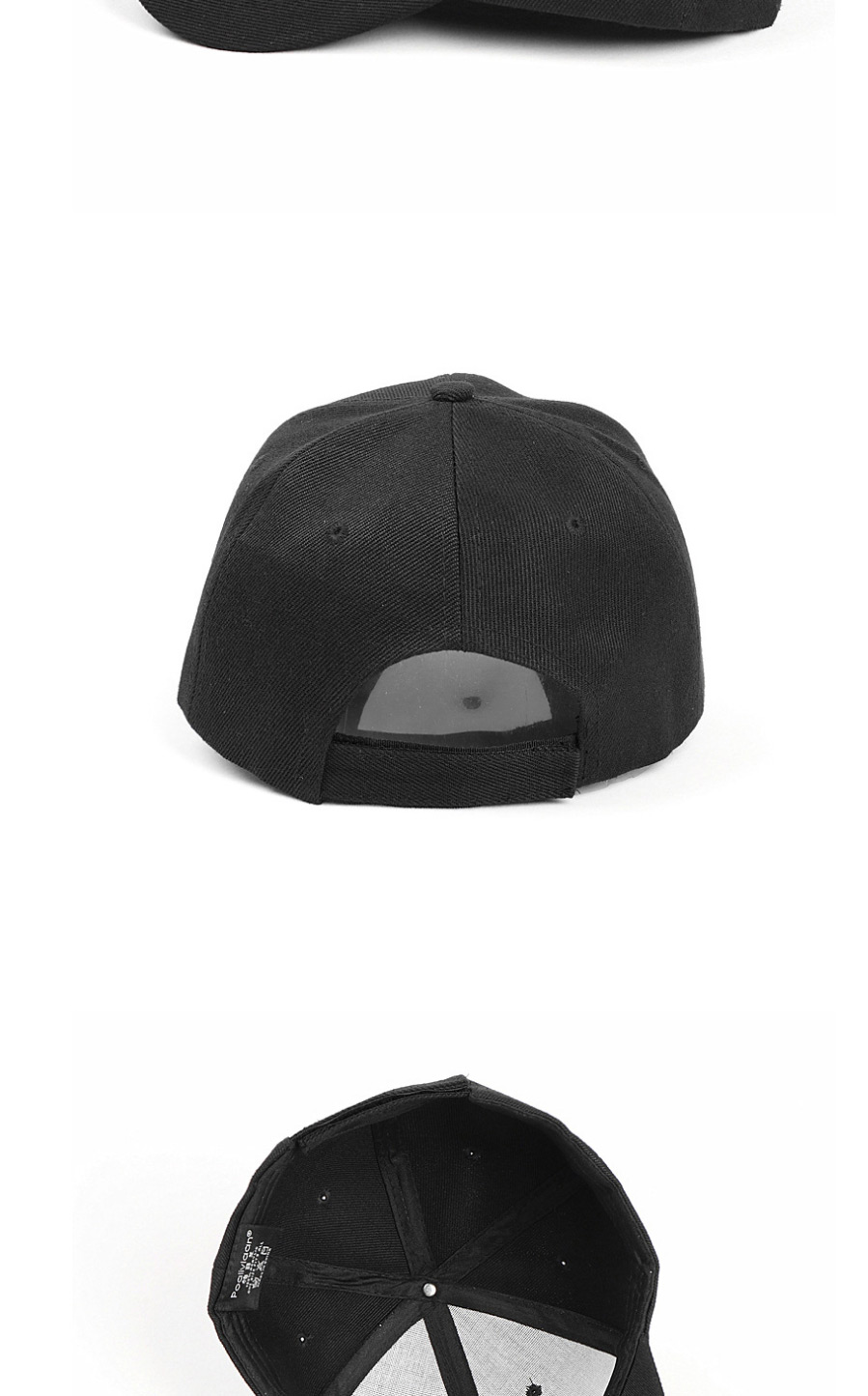 Fashion Black Light Board Solid Color Curved Brim Sunshade Cap,Baseball Caps