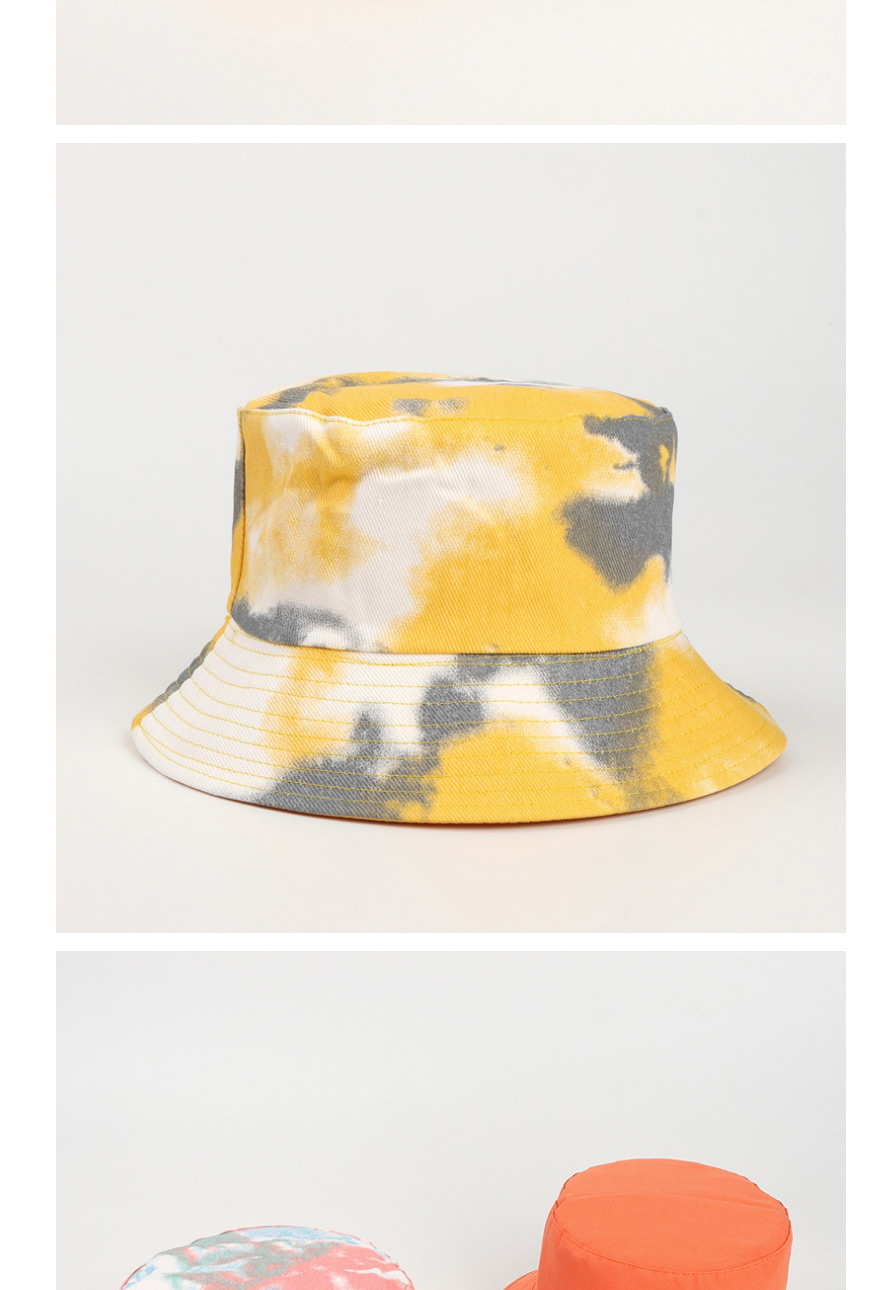 Fashion Tie-dye Leather Gray And White-double-sided Wear Tie-dye Double-sided Fisherman Hat,Sun Hats