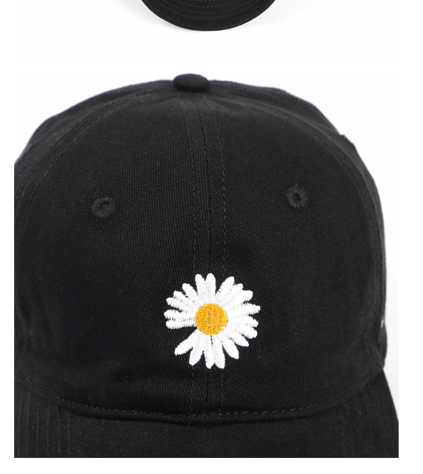 Fashion Off-white Embroidered Daisy Sun Visor Cap,Baseball Caps