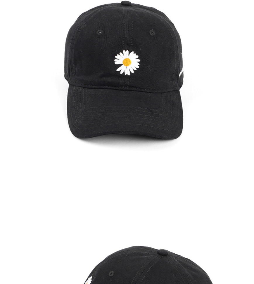 Fashion Off-white Embroidered Daisy Sun Visor Cap,Baseball Caps
