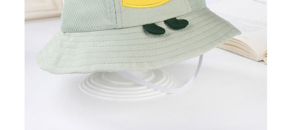 Fashion Mint Green Net Yarn Stitching Zongzi Childrens Fisherman Hat,Children