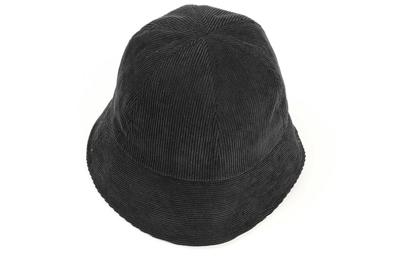 Fashion Black Corduroy Solid Color Stitching Fisherman Hat,Sun Hats