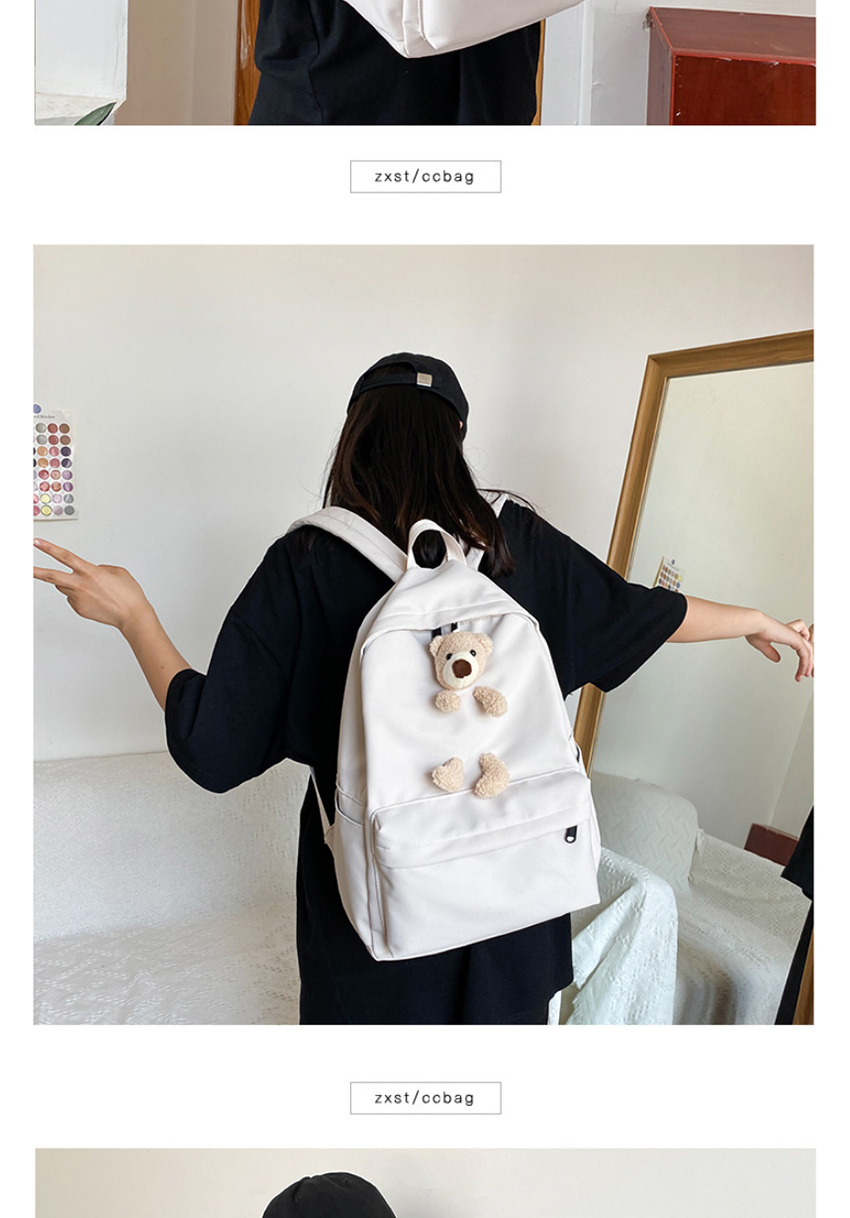 Fashion Black Doll Bear Oxford Backpack,Backpack