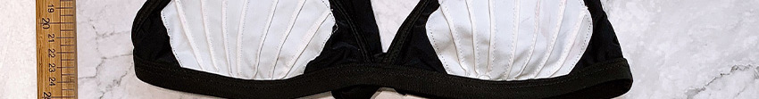 Fashion Black Seashell Stitching Triangle Split Swimsuit,Bikini Sets