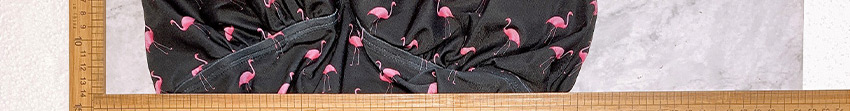 Fashion Black Printed Flamingo Split Swimsuit,Bikini Sets