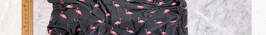 Fashion Black Printed Flamingo Split Swimsuit,Bikini Sets