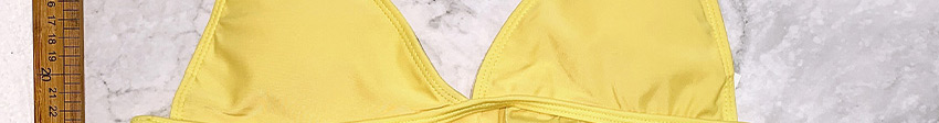 Fashion Yellow Ruffled Split Swimsuit,Bikini Sets