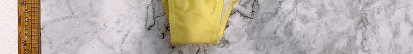 Fashion Yellow Ruffled Split Swimsuit,Bikini Sets