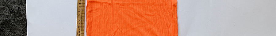 Fashion Orange Knit Vest Elastic Waist Skirt Suit,Tank Tops & Camis