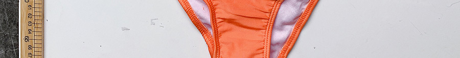 Fashion Orange Knotted Vest Split Swimsuit,Bikini Sets