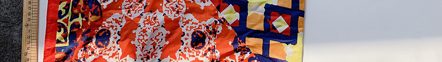 Fashion Red Print Geometric Print Fringed Silk Scarf,Thin Scaves