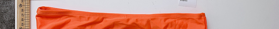 Fashion Orange Wrapped Chest Split Swimsuit,Bikini Sets