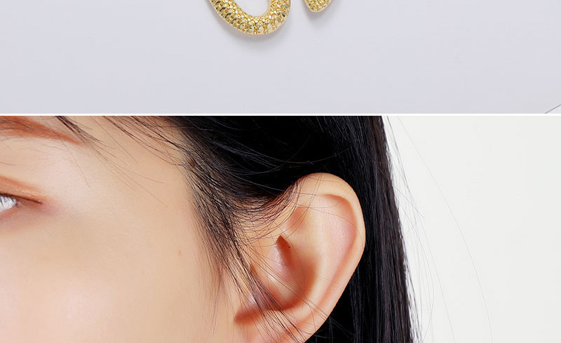 Fashion Gold Color Snake-shaped Winding Alloy Hollow Earrings,Drop Earrings