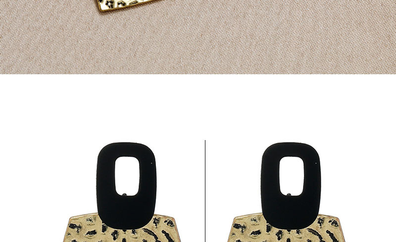 Fashion Gold Color Geometric Trapezoidal Alloy Hollow Earrings,Stud Earrings