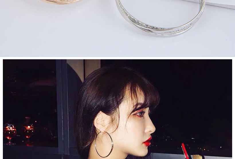 Fashion Gold Color Geometric Cross Alloy Earrings,Stud Earrings
