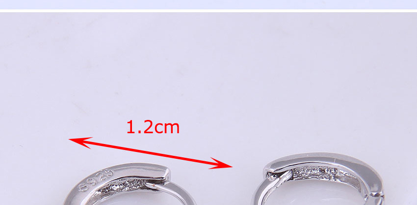 Fashion Silver Color Hollow Love Round Alloy Earrings,Stud Earrings