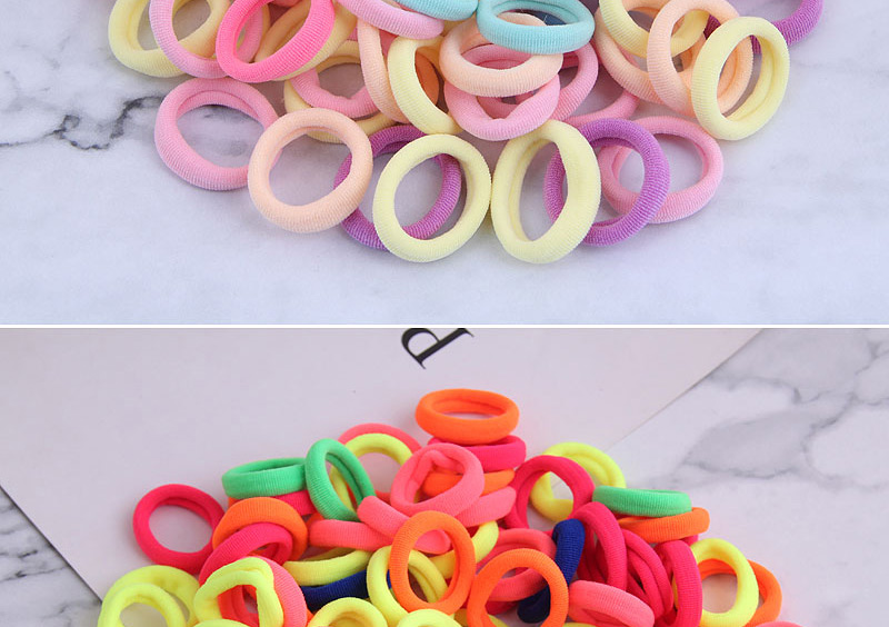 Fashion Pink Non-marking Towel Roll Elastic Hair Rope Set,Hair Ring