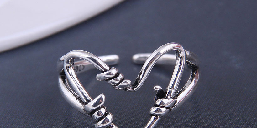Fashion Silver Color Heart Hollow Open Ring,Fashion Rings