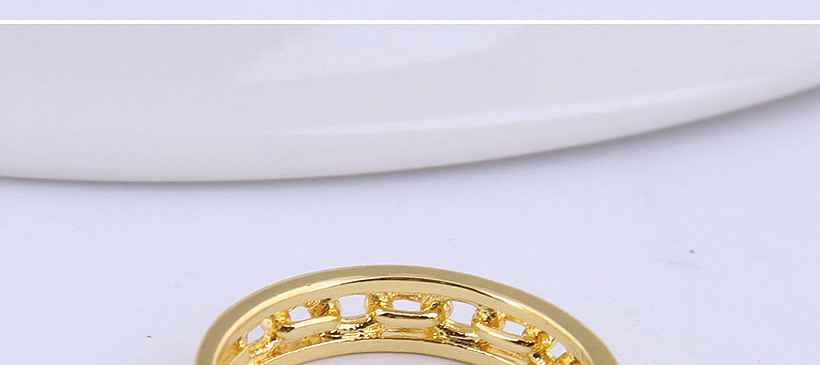 Fashion Gold Color Chain Alloy Hollow Open Ring,Fashion Rings
