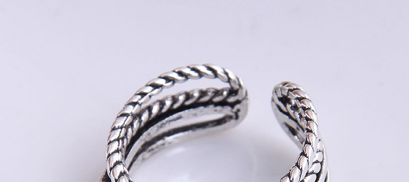 Fashion Silver Color Cross Geometry Alloy Open Ring,Fashion Rings