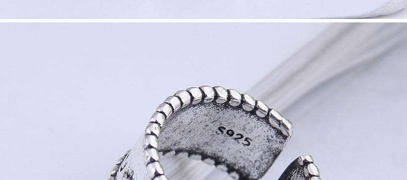 Fashion Silver Color Angel Letter Wide Open Ring,Fashion Rings