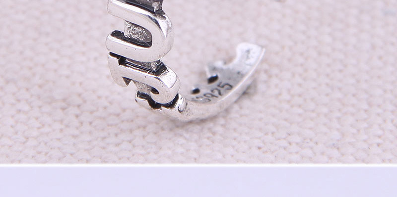 Fashion Silver Alphabet Alloy Open Ring,Fashion Rings