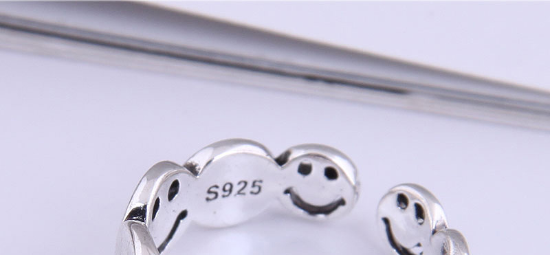 Fashion Silver Smiley Face Hollow Open Ring,Fashion Rings