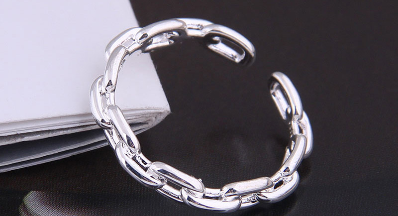 Fashion Silver Chain Alloy Open Ring,Fashion Rings