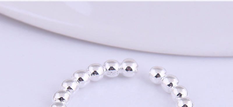 Fashion Silver Round Bead Alloy Open Ring,Fashion Rings