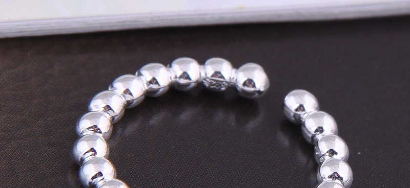 Fashion Silver Round Bead Alloy Open Ring,Fashion Rings