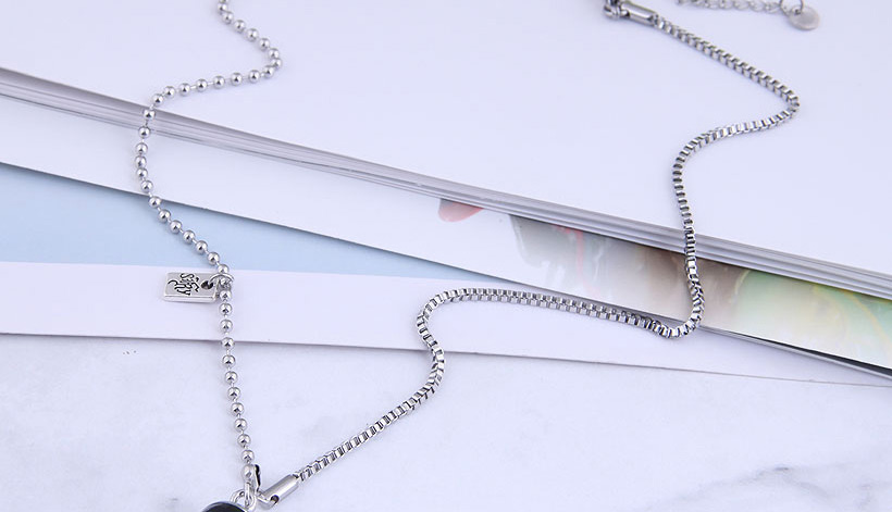 Fashion Silver Astronaut Long Stainless Steel Necklace,Pendants