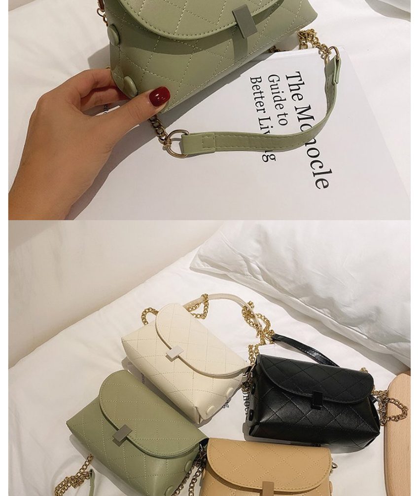 Fashion Black Flap Diamond Chain Shoulder Messenger Bag,Shoulder bags