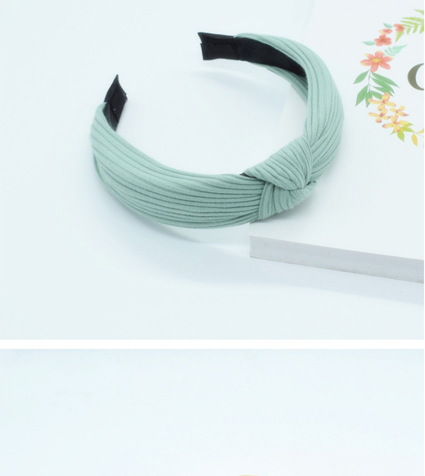 Fashion Emerald Knotted Cotton Knit Headband In The Middle Of The Head Buckle,Head Band