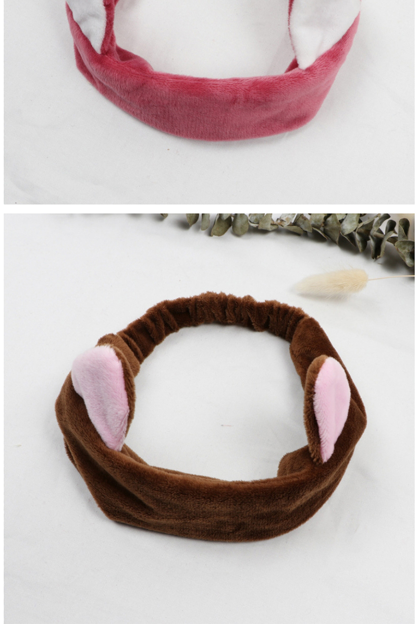 Fashion Blue Cat Ears Contrast Color Wide Side Elastic Headband,Hair Ribbons